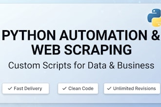 write custom python automation scripts and web scrapers