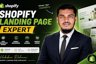 design shopify high converting landing page for your store