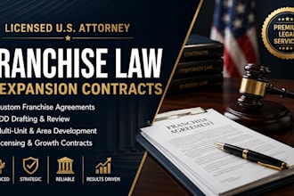prepare legal franchise growth and licensing contracts