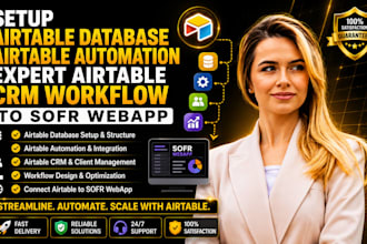 setup airtable database airtable automation expert airtable crm sofr webapp