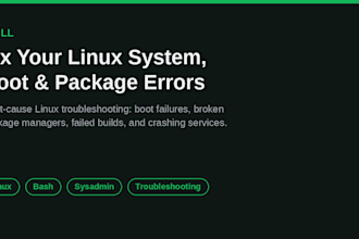 fix your linux system boot and package build errors