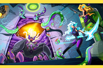 draw beautiful game artwork characters for your indie game
