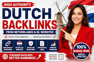 build high authority dutch backlinks for netherlands SEO and google ranking