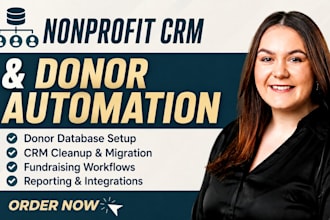 set up your nonprofit CRM, donor database and fundraising automation