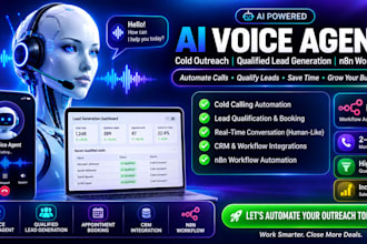 do ai voice calling agent cold outreach qualified lead generation n8n workflow