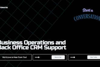 provide business operations and back office crm support