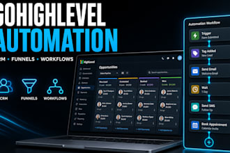 setup gohighlevel CRM funnels automations and workflows