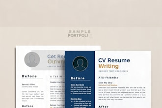 design professional CV, resume and cover letter in canva