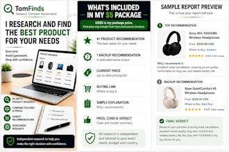do product research and find the best product for your needs