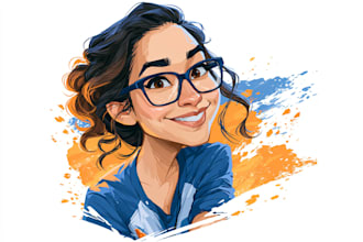 draw a cartoon caricature, logo, portrait, or avatar