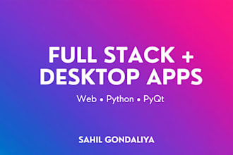 build your web app or desktop software using python pyqt