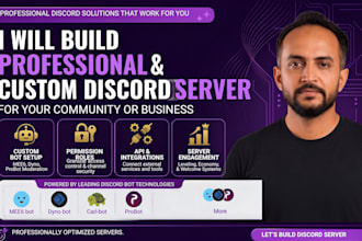 set up a discord server with custom bots and automation