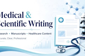 provide professional medical and scientific writing