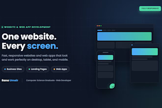 develop responsive website and web application