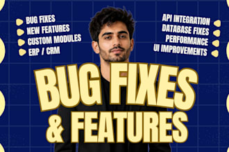 fix bugs and feature development to web apps