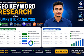 do SEO keyword research and competitor analysis