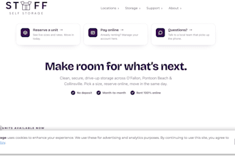 redesign your storable storedge self storage website with custom HTML