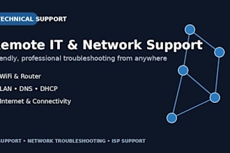 remote IT support and troubleshoot computer network issues