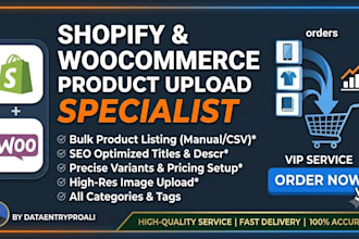 do shopify product upload and woocommerce listing