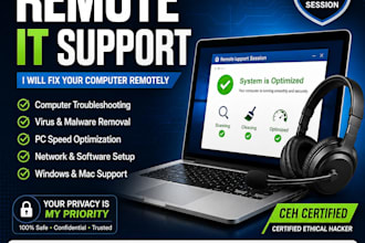 provide remote IT technical support for your computer