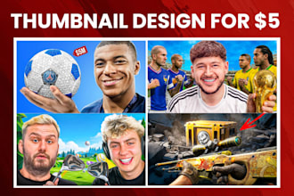 design professional youtube thumbnail