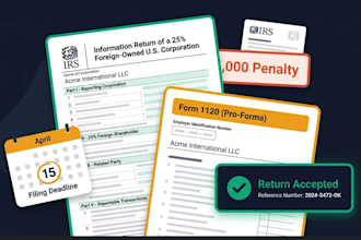 prepare form 5472 and 1120