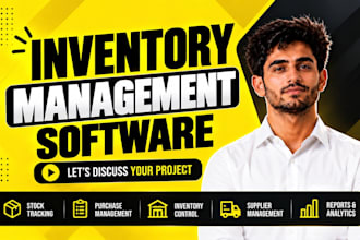 do custom inventory management software as web app developer