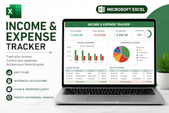 create a professional income and expense tracker in excel