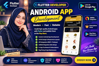 develop flutter android app