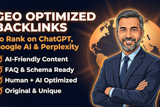 build 50 premium GEO dofollow backlinks for ai search ranking