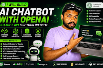 build an ai chatbot with openai chatgpt API for your website
