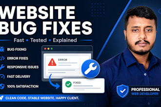 fix website bugs, errors and broken pages quickly