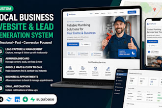build a custom local business website with lead generation