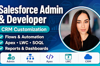 be your salesforce admin and developer for CRM customization