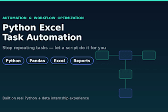 automate your excel tasks and reports using python