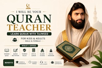 teach quran with tajweed, islamic studies and quran lessons