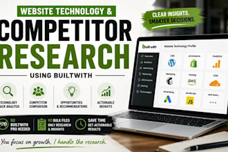 research website technology and competitors using builtwith