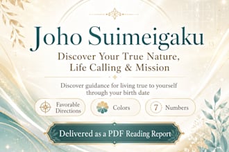 create a personalized joho suimeigaku reading from your birth details