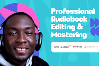 edit and master your audiobook for acx, audible