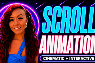 build a cinematic scroll animation website with custom code