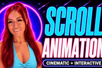 build a cinematic scroll animation website with custom code