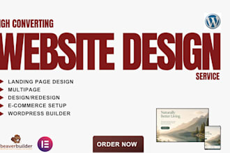 design or redesign beaver builder website, brizy, divi, oxygen elementor website