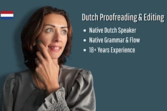 proofread and edit your dutch content, copy, or website
