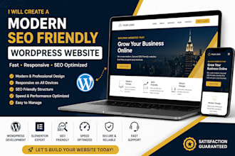 design wordpress website, landing page and elementor site
