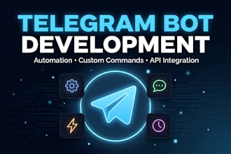 create a professional telegram bot for automation