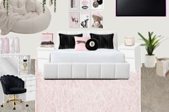 design a collage of your dream room or house based on your style and budget