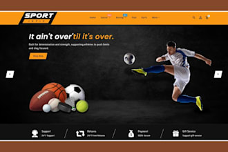 design sport equipment shopify store gym equipment store sport fitness website