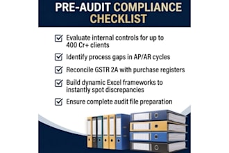 conduct internal audit readiness, control reviews, and stock audits
