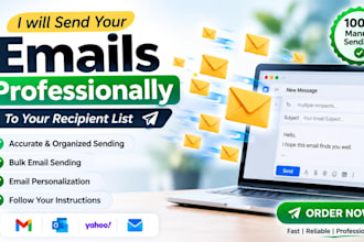 manually send emails one by one to your email list