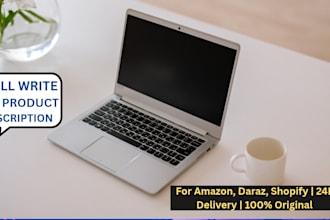 write SEO product descriptions for amazon and daraz